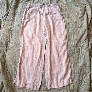 J. Jill 100% linen tan pants size 12